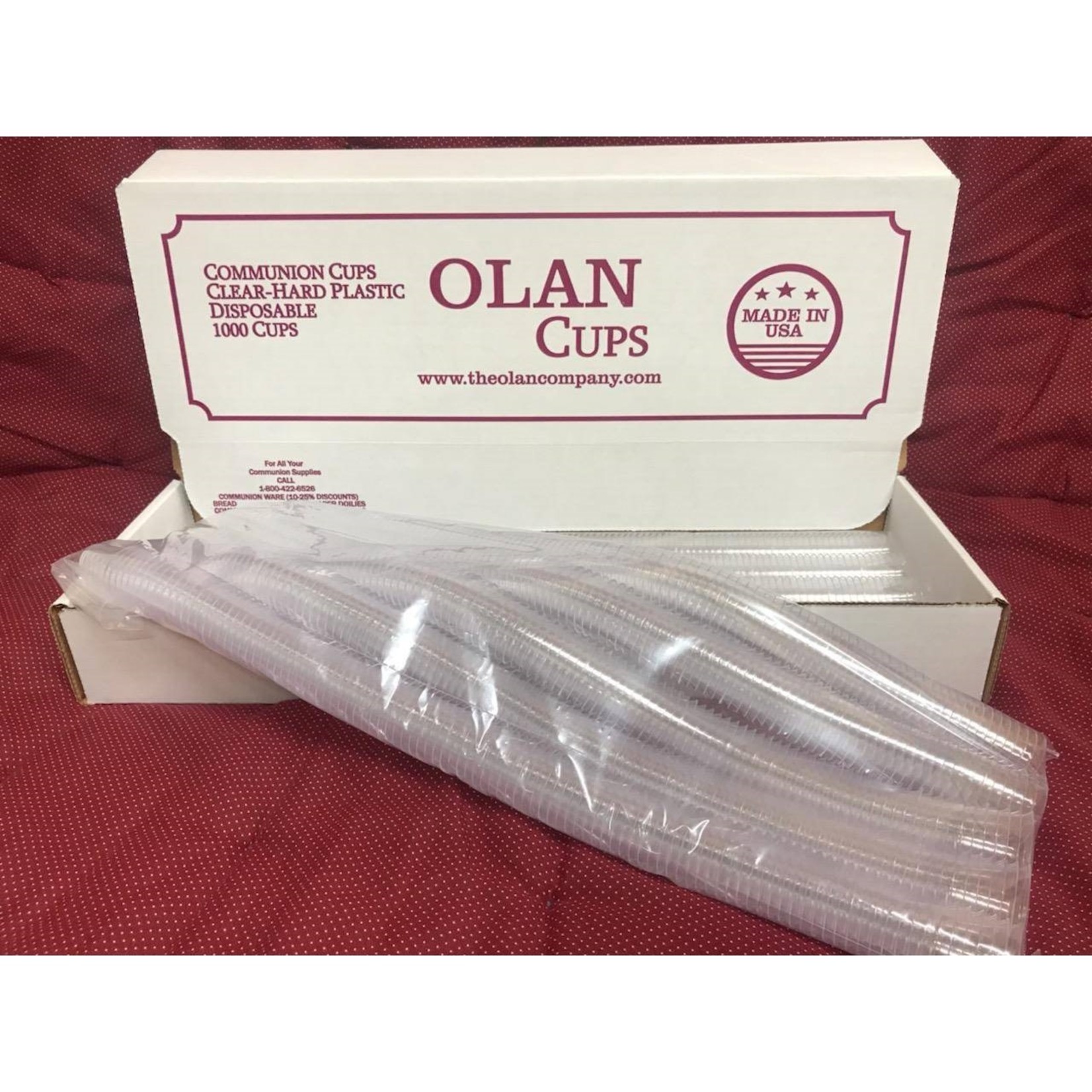 Olan Disposable Communion Cups - 1000 Pack