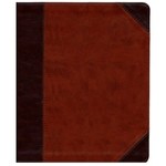 Crossway (ESV) English Standard Version Journaling Bible - Soft Leather Look - Brown/Cordovan with Portfolio Design