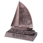 Sculpture of Faith Boat - He Guides - Proverbs 3:5-6