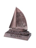 Sculpture of Faith Boat - He Guides - Proverbs 3:5-6