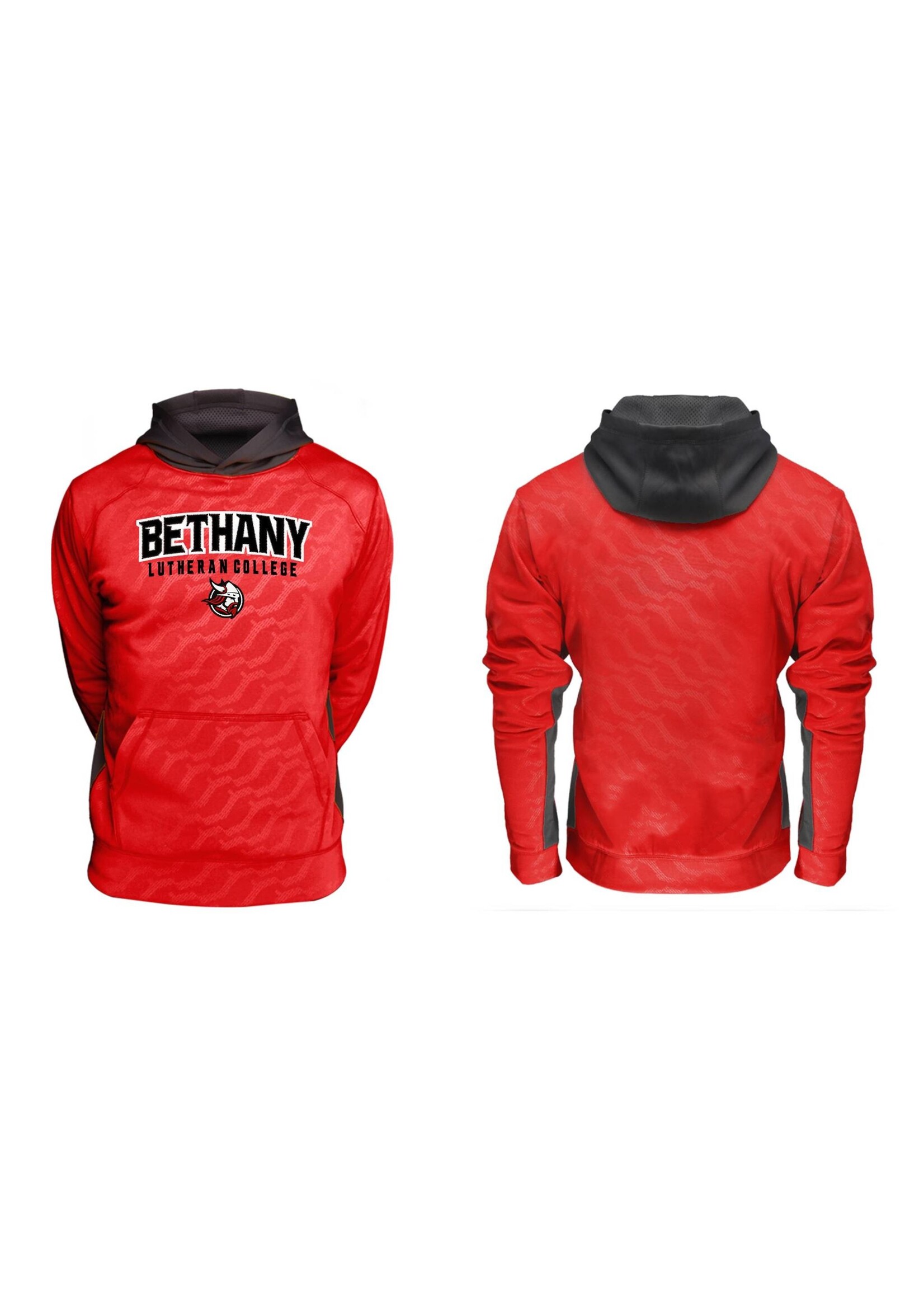 Hero 247 BLC Vikings Logo Hoodie - Red/Graphite