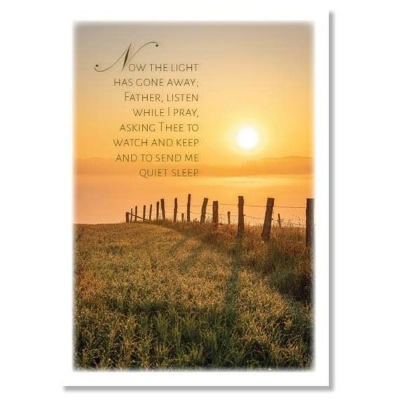 Hymns In My Heart - 5x7" Greeting Card - Thank You - Now the Light Has Gone Away