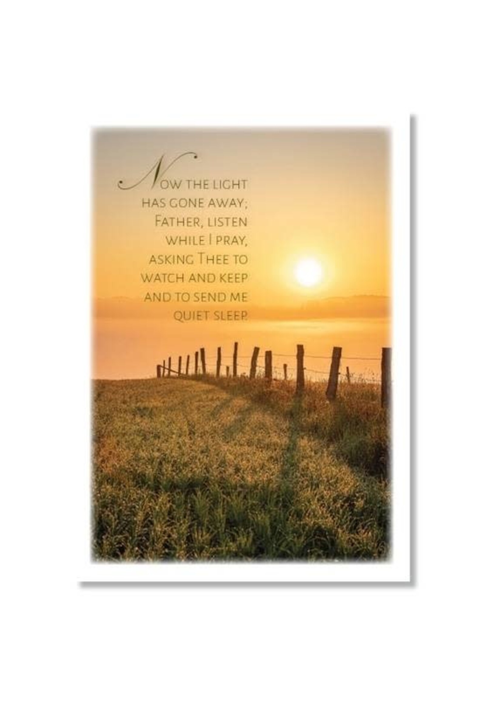 Hymns In My Heart - 5x7" Greeting Card - Thank You - Now the Light Has Gone Away