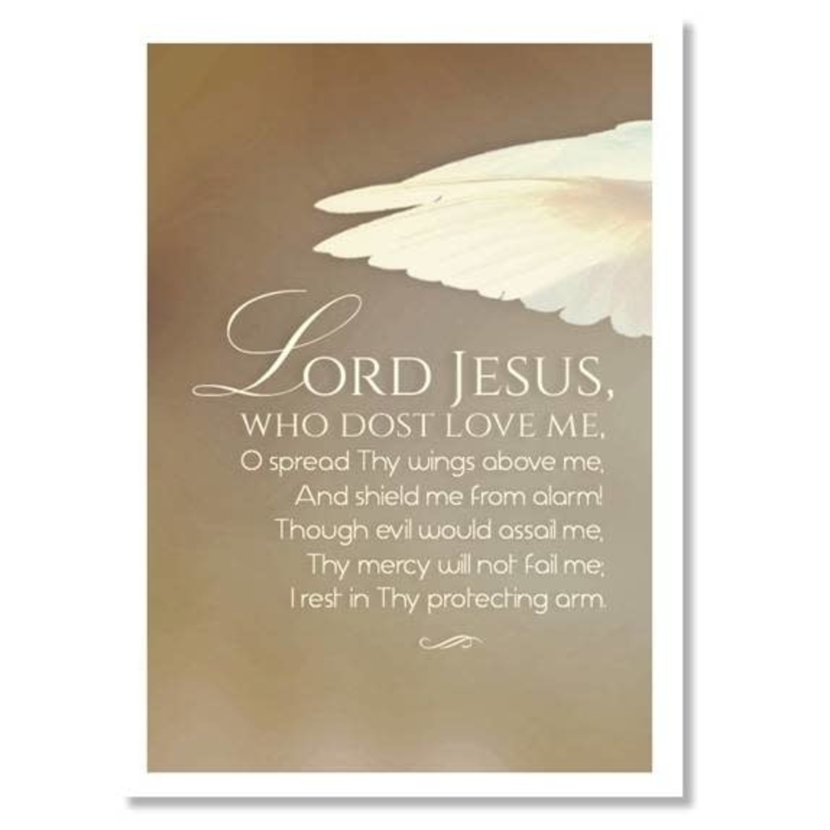 Hymns In My Heart - 5x7" Greeting Card - Baby (Newborn) - Lord Jesus Who Dost Love Me