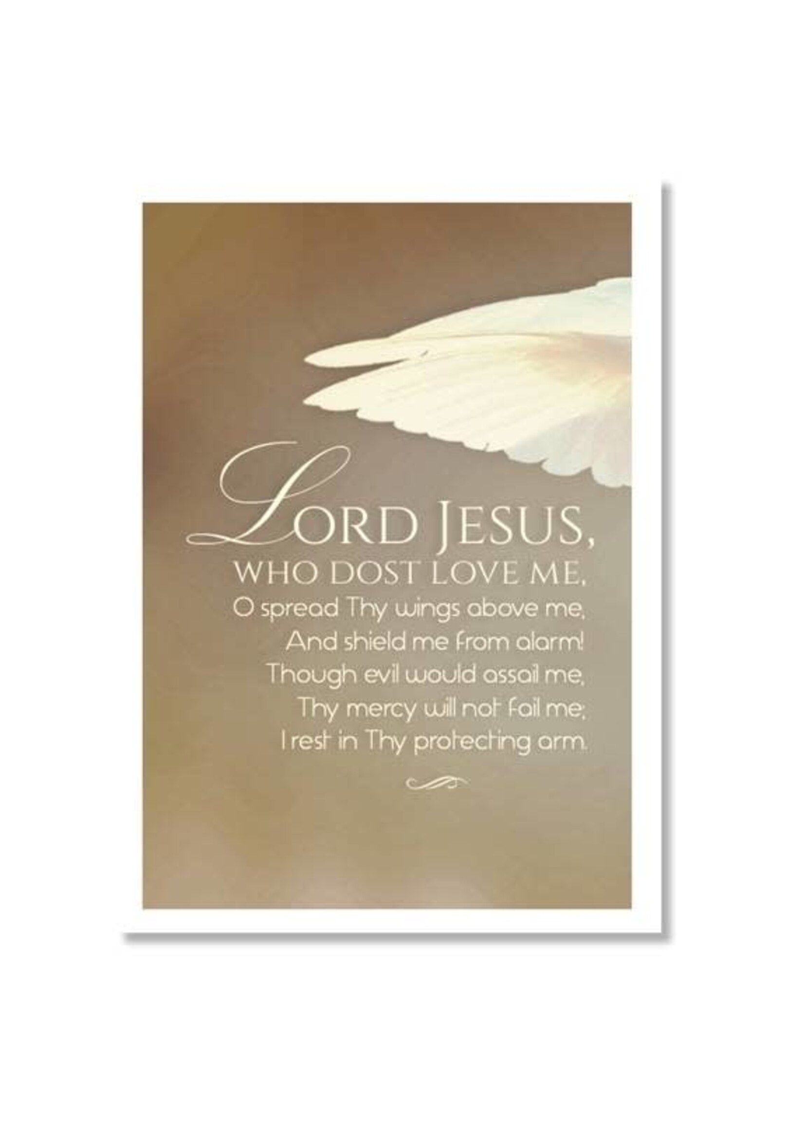 Hymns In My Heart - 5x7" Greeting Card - Baby (Newborn) - Lord Jesus Who Dost Love Me