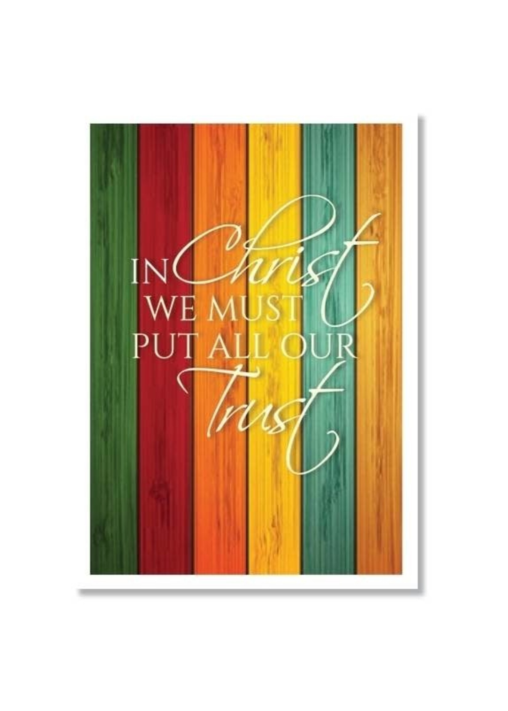 Hymns In My Heart - 5x7" Greeting Card - Appreciation (Teacher) - In Christ We Must Put All Our Trust