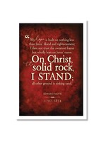 Hymns In My Heart - 5x7" Greeting Card - Wedding Anniversary - My Hope Is Built on Nothing Less