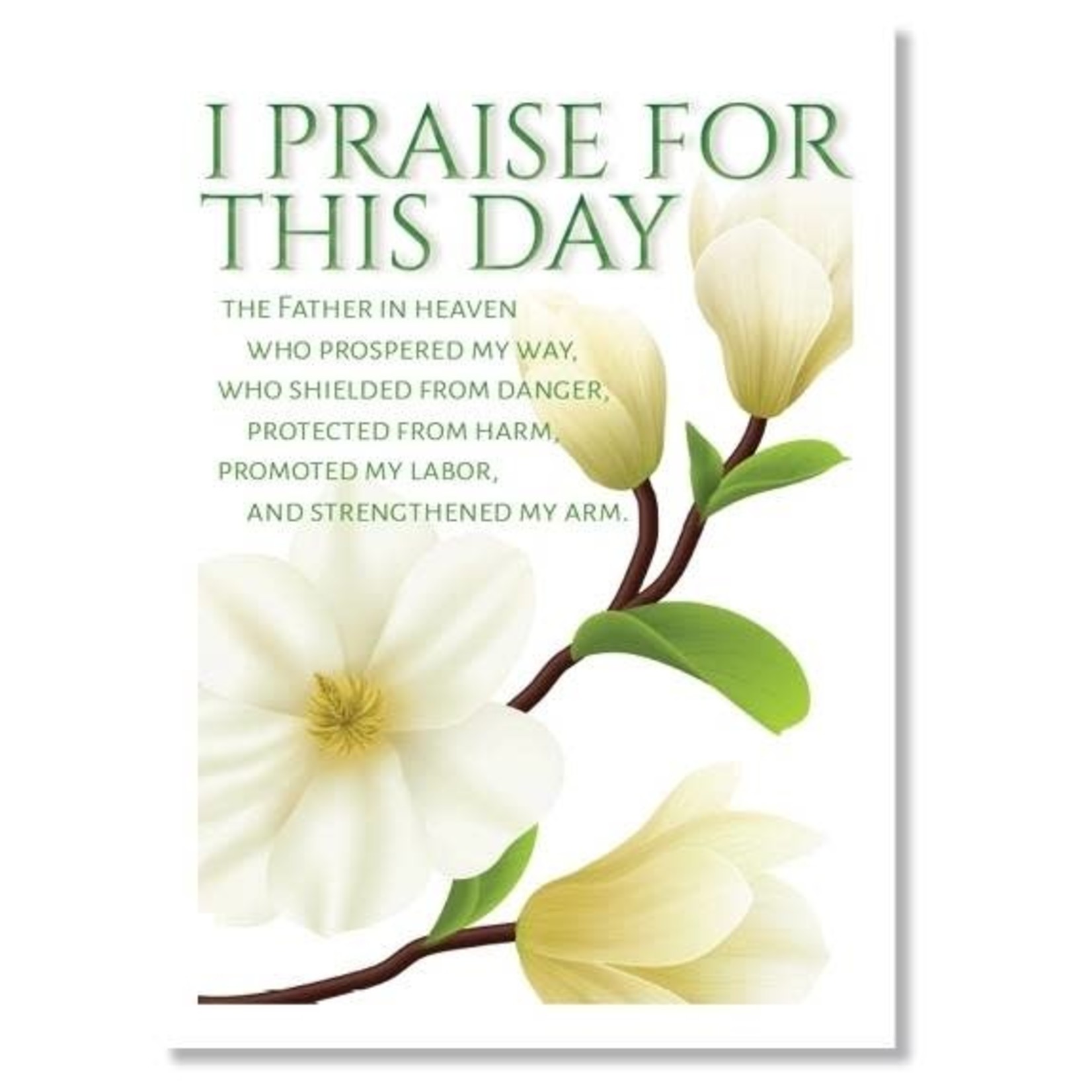 Hymns In My Heart - 5x7" Greeting Card - Thank You - I Praise For This Day