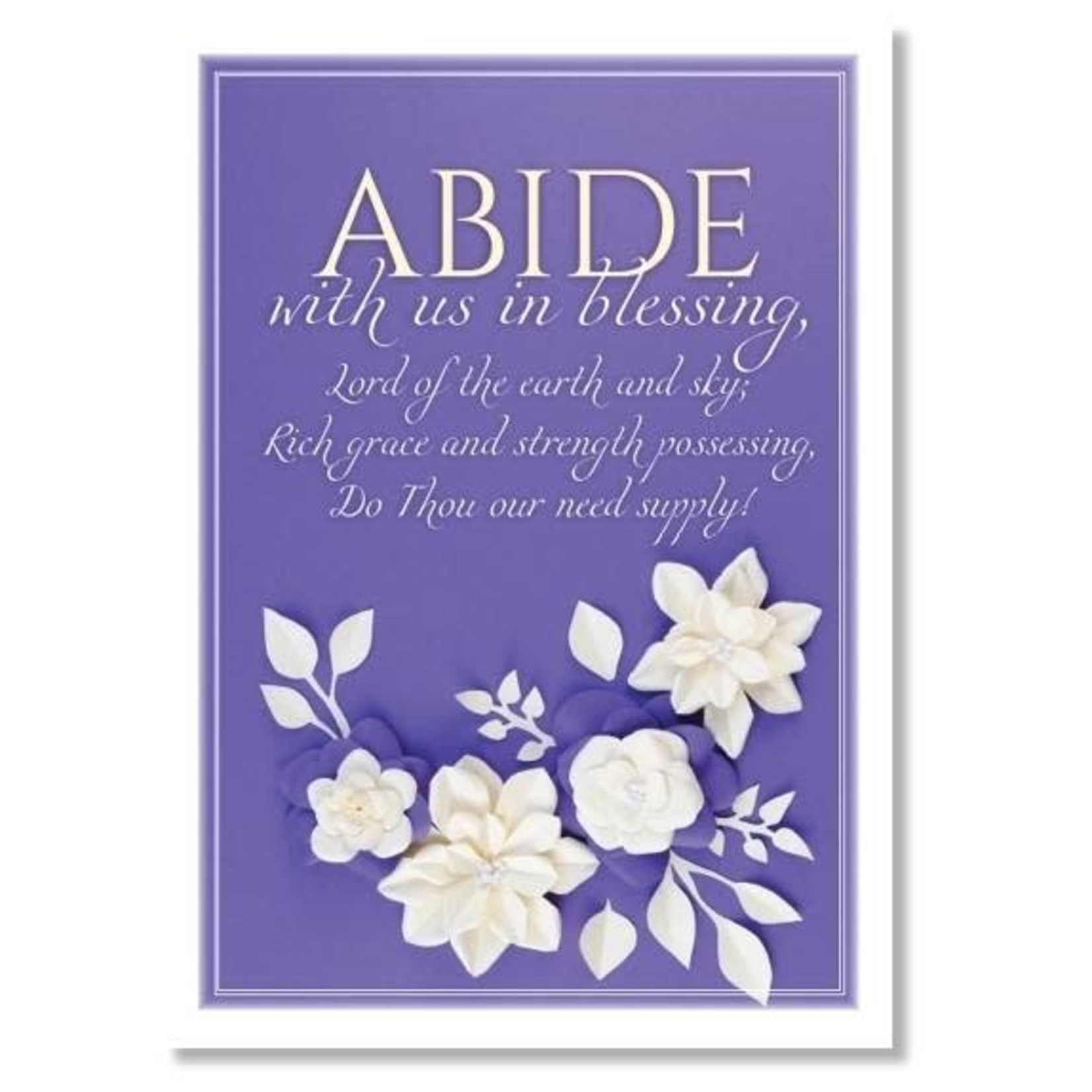 Hymns In My Heart Hymns In My Heart - 5x7" Greeting Card - Wedding - Abide With Us In Blessing