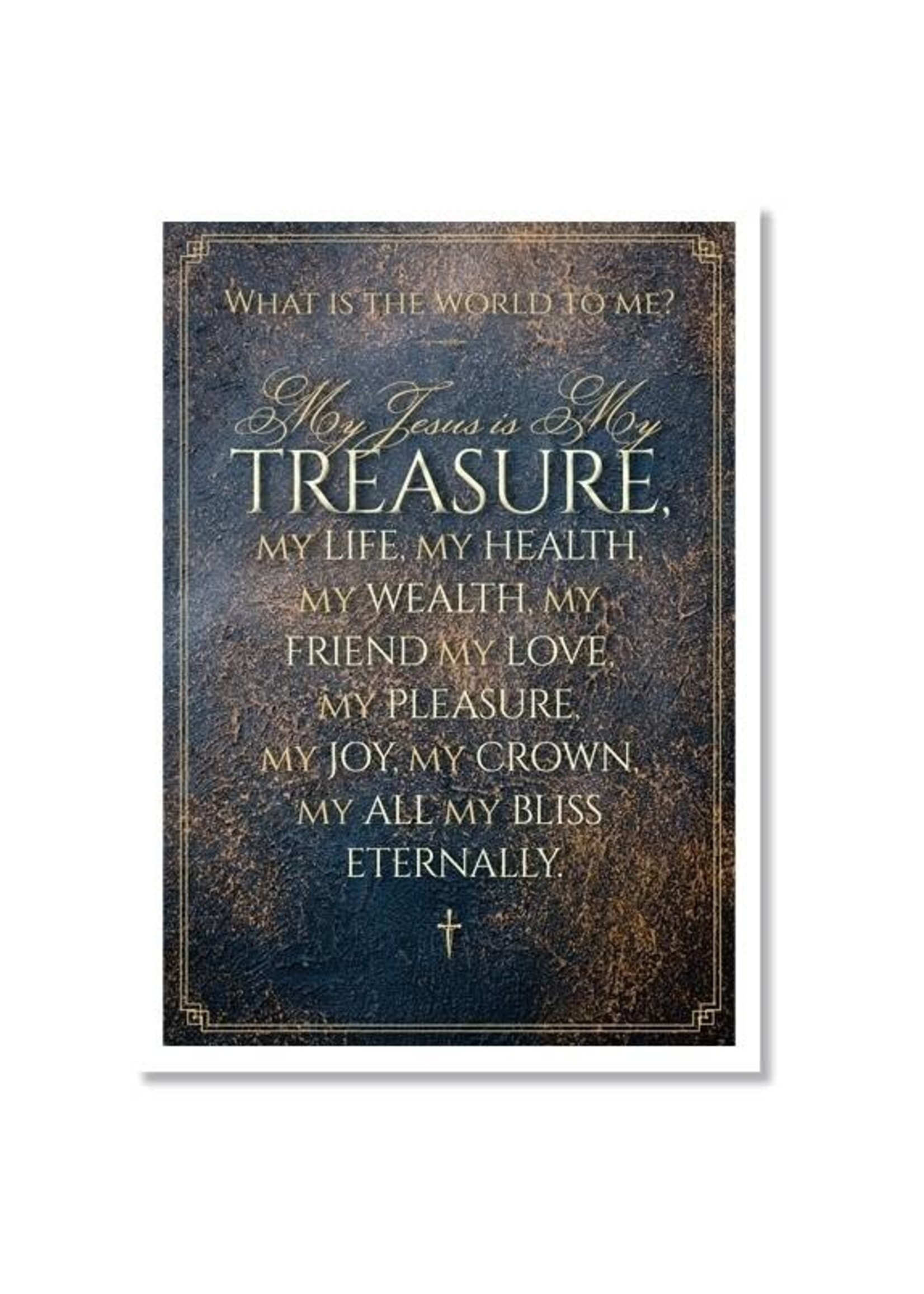 Hymns In My Heart - 5x7" Greeting Card - Retirement - What Is The World To Me?