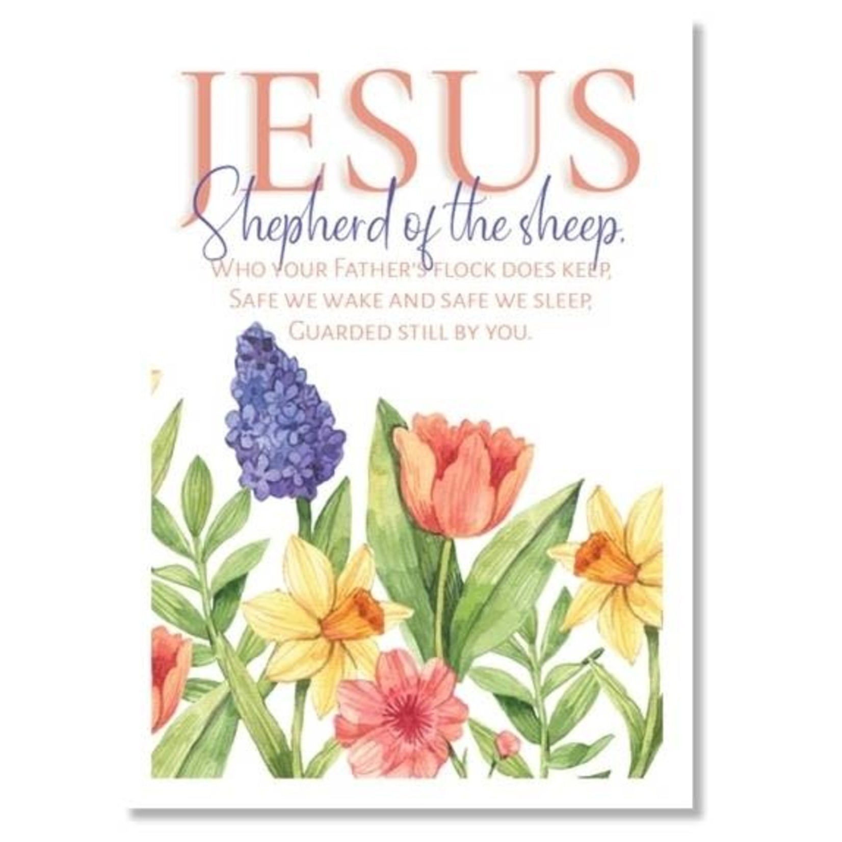Hymns In My Heart - 5x7" Greeting Card - Sympathy - Jesus Shepherd of the Sheep