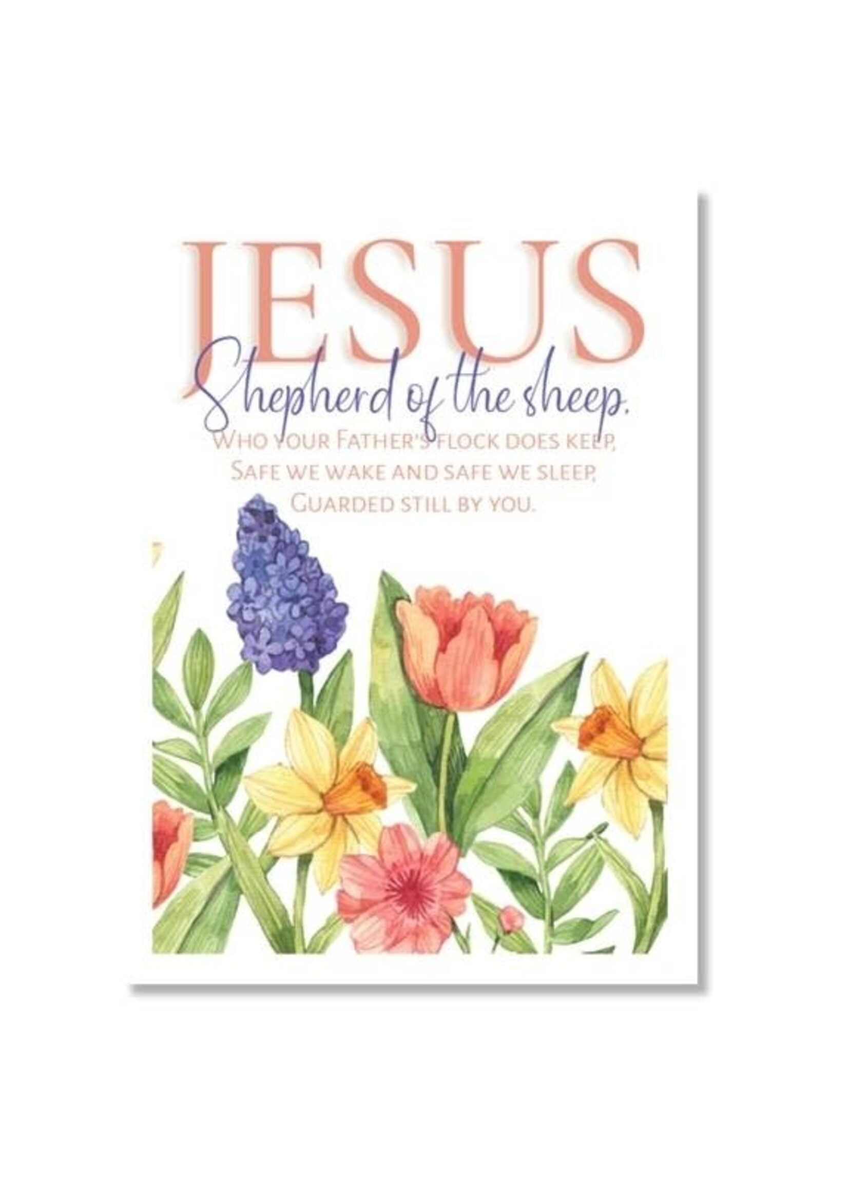 Hymns In My Heart - 5x7" Greeting Card - Sympathy - Jesus Shepherd of the Sheep