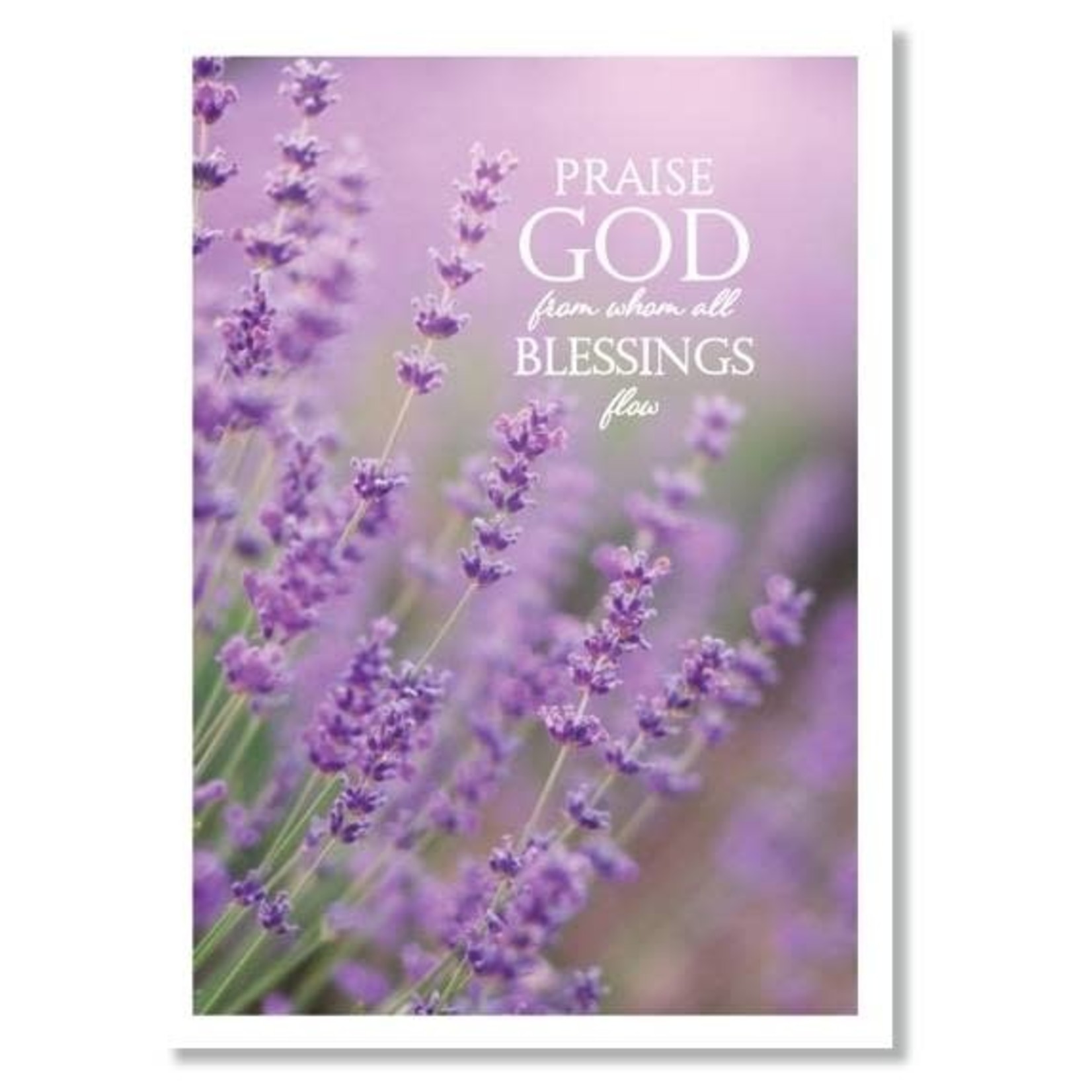 Hymns In My Heart - 5x7" Greeting Card - Wedding - Praise God From Whom All Blessings Flow