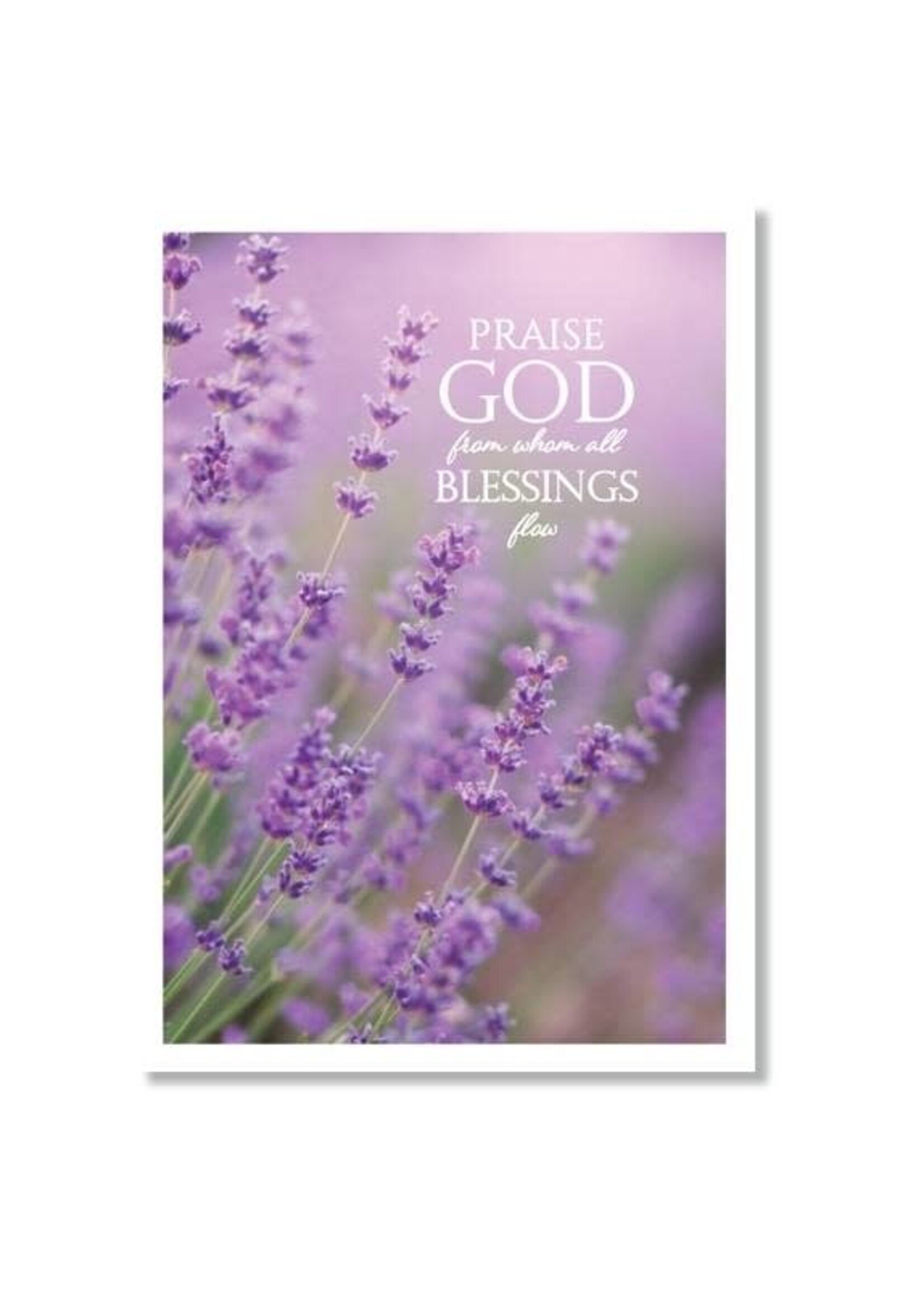 Hymns In My Heart - 5x7" Greeting Card - Wedding - Praise God From Whom All Blessings Flow