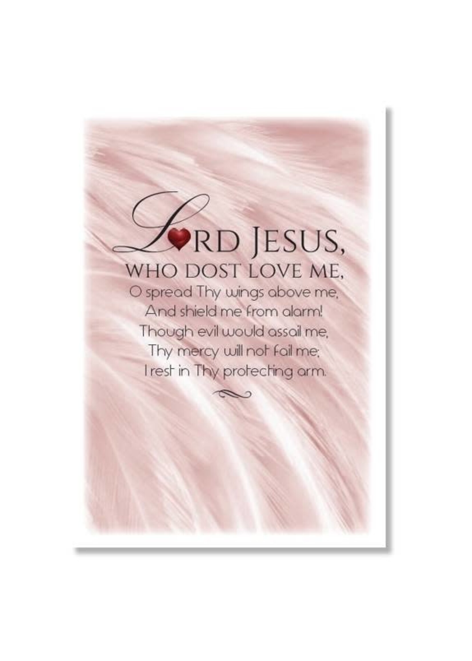 Hymns In My Heart - 5x7" Greeting Card - Hospice - Lord Jesus Who Dost Love Me