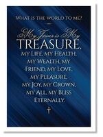 Hymns In My Heart - 5x7" Greeting Card - Encouragement - What Is the World To Me?