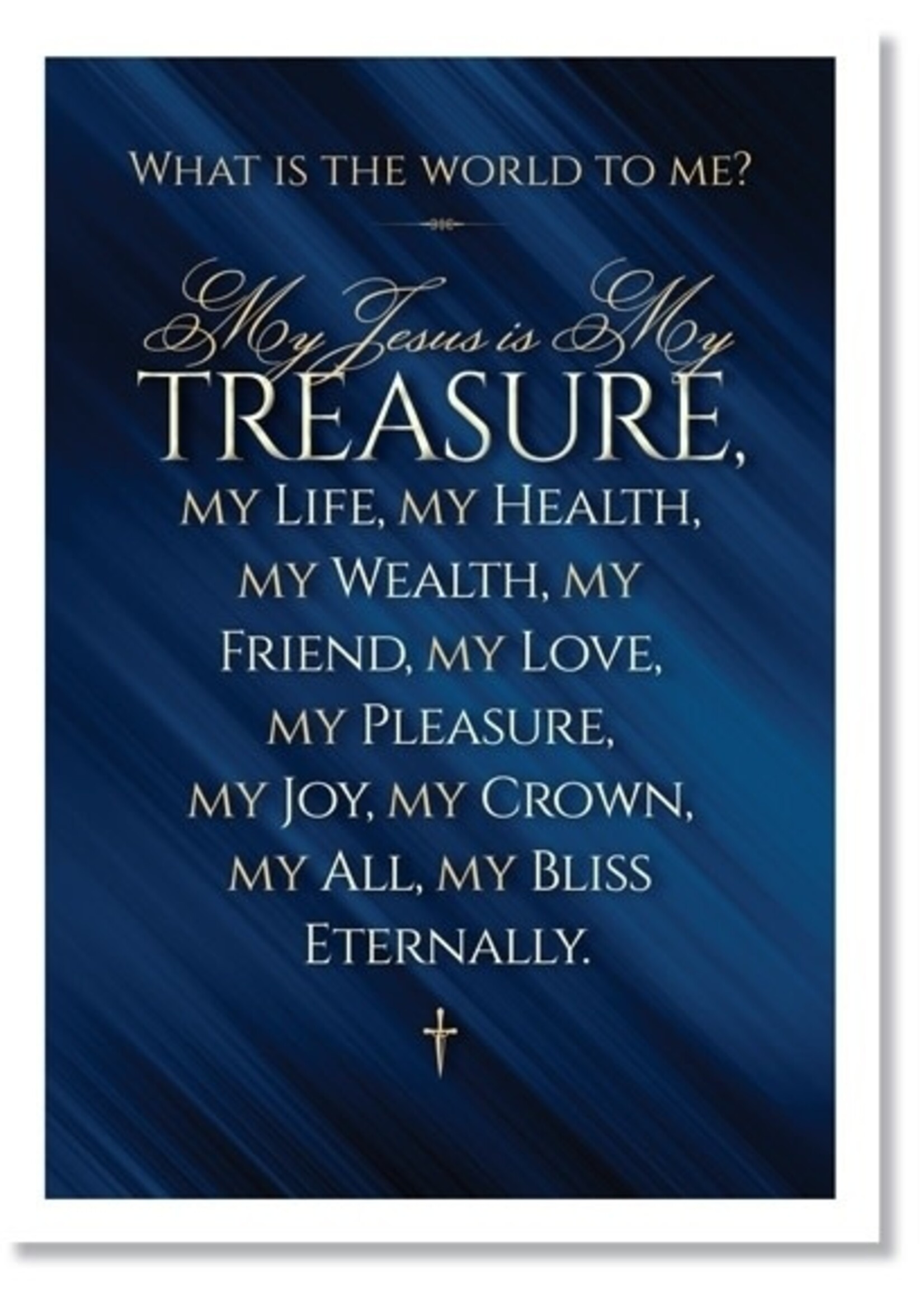 Hymns In My Heart - 5x7" Greeting Card - Encouragement - What Is the World To Me?