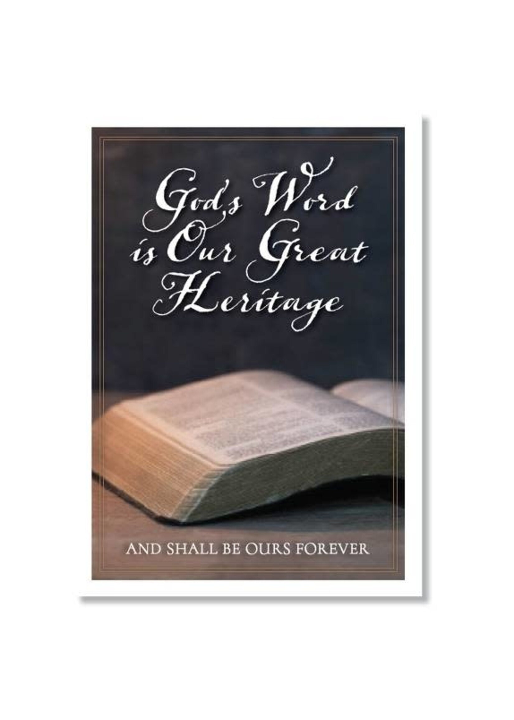 Hymns In My Heart - 5x7" Greeting Card - General - God's Word Is Our Great Heritage