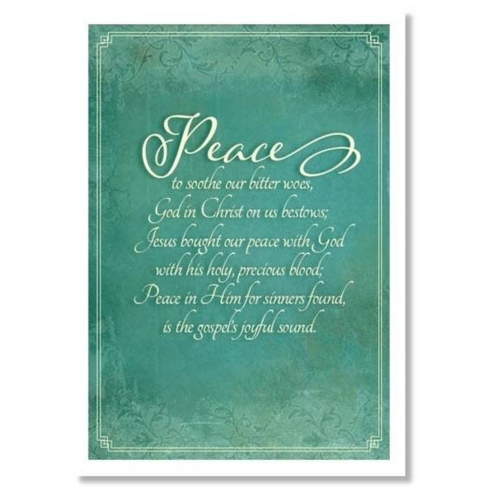 Hymns In My Heart - 5x7" Greeting Card - General - Peace To Soothe Our Bitter Woes
