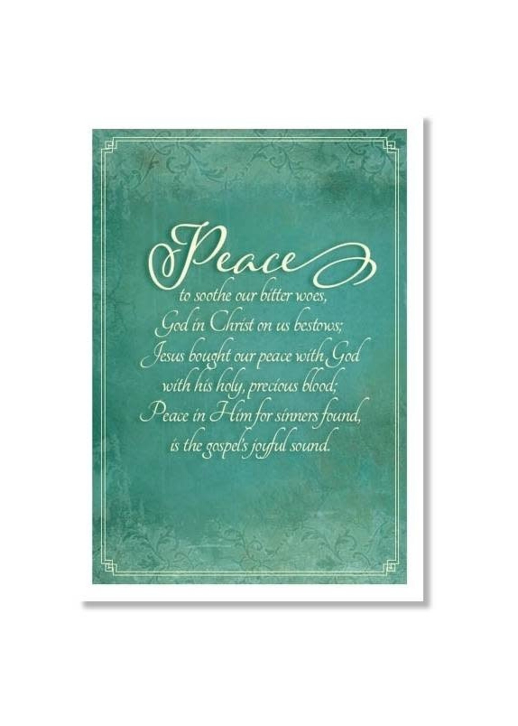 Hymns In My Heart - 5x7" Greeting Card - General - Peace To Soothe Our Bitter Woes