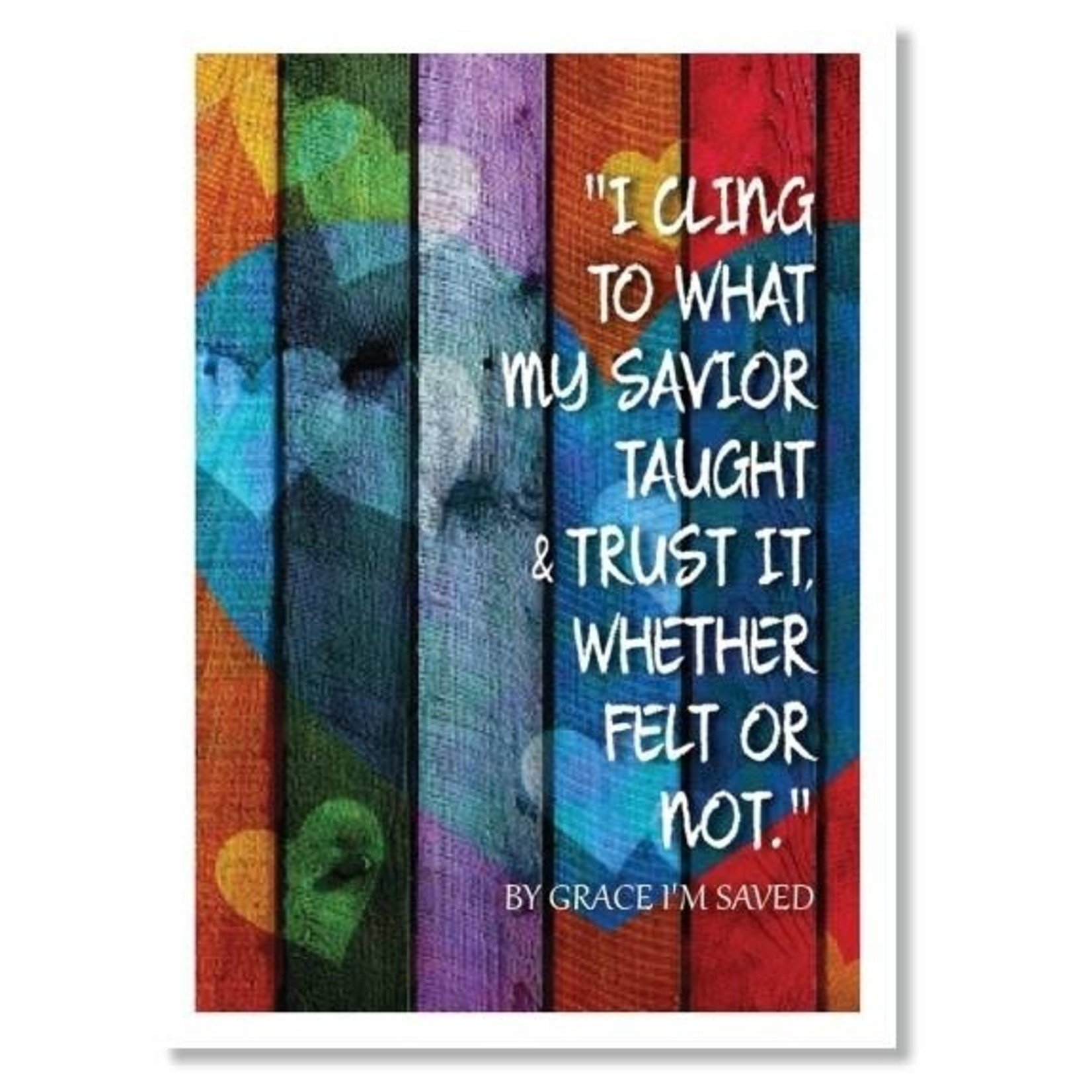 Hymns In My Heart - 5x7" Greeting Card - Graduation - I Cling to What My Savior Taught