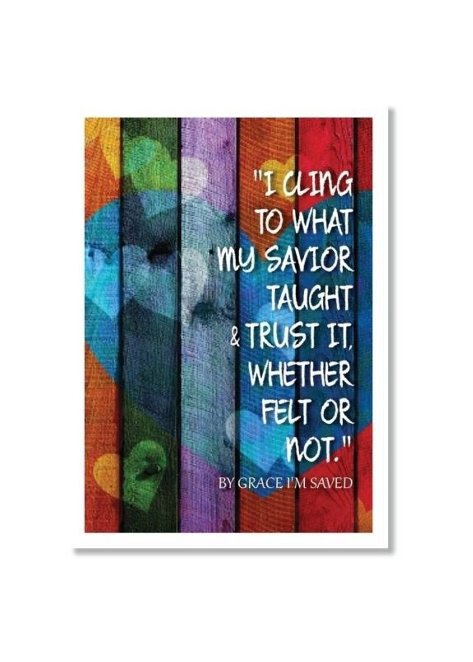 Hymns In My Heart - 5x7" Greeting Card - Graduation - I Cling to What My Savior Taught
