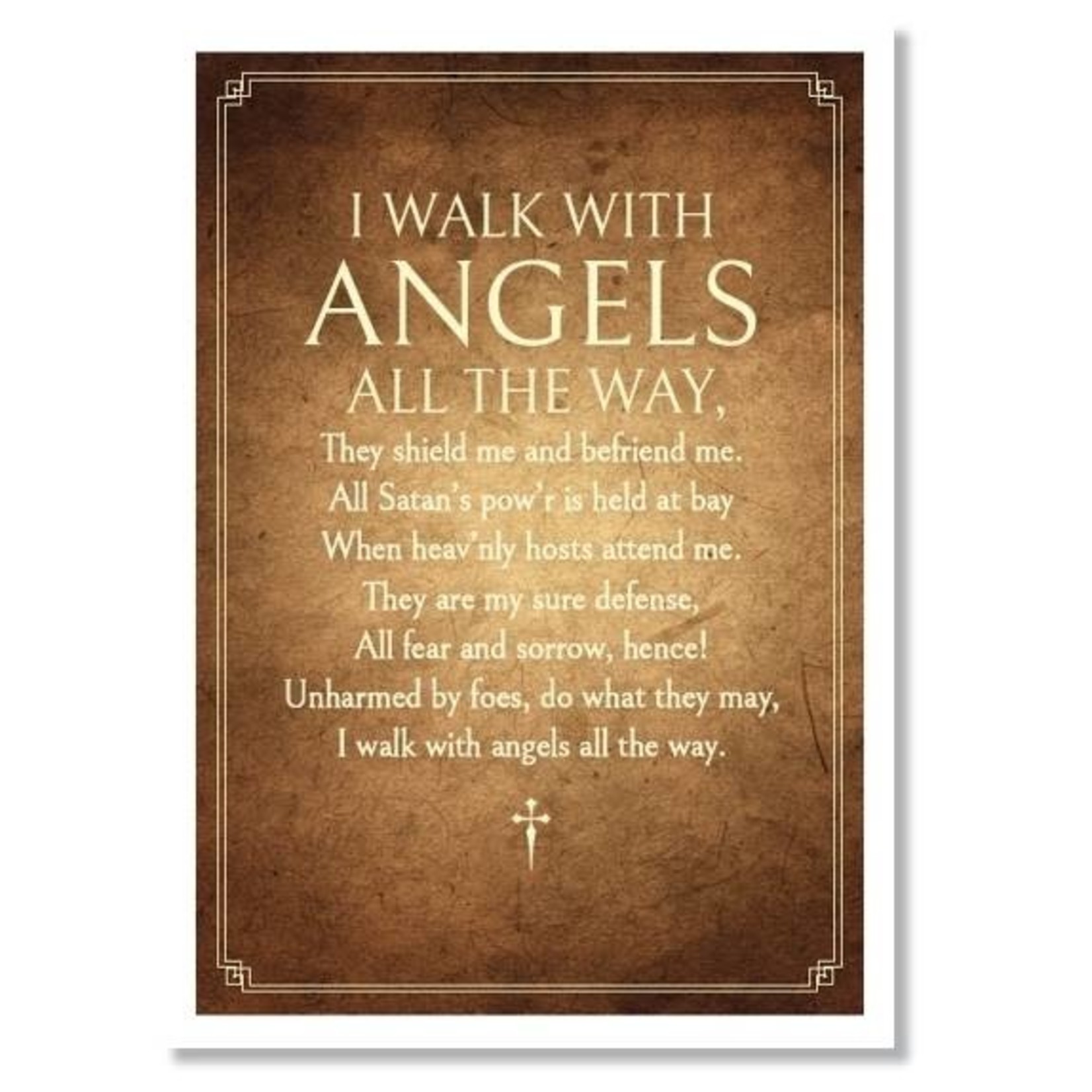 Hymns In My Heart - 5x7" Greeting Card - Graduation - I Walk With Angels