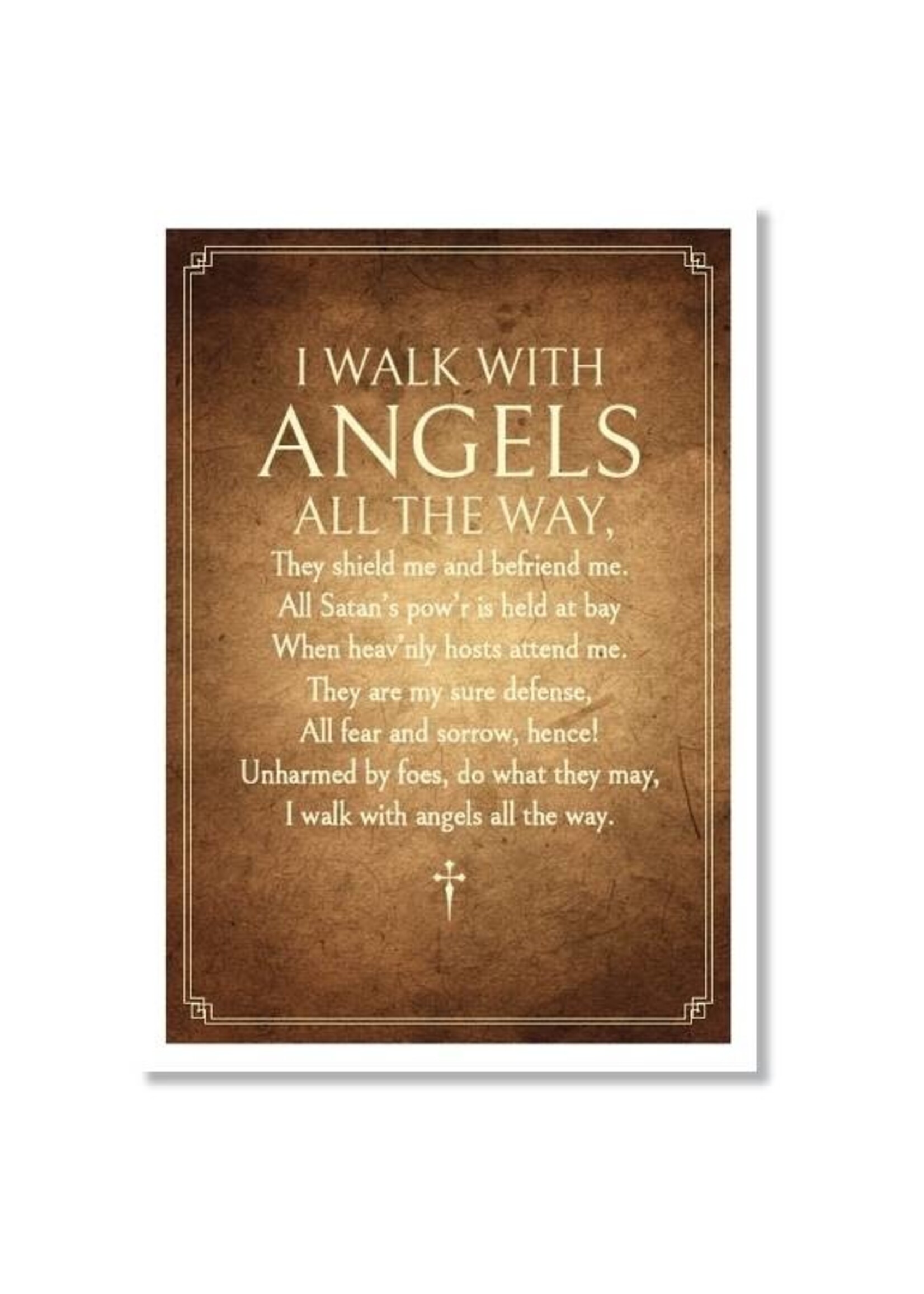 Hymns In My Heart - 5x7" Greeting Card - Graduation - I Walk With Angels