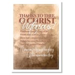 Hymns In My Heart Hymns In My Heart - 5x7" Greeting Card - Sympathy - Thanks to Thee, O Christ
