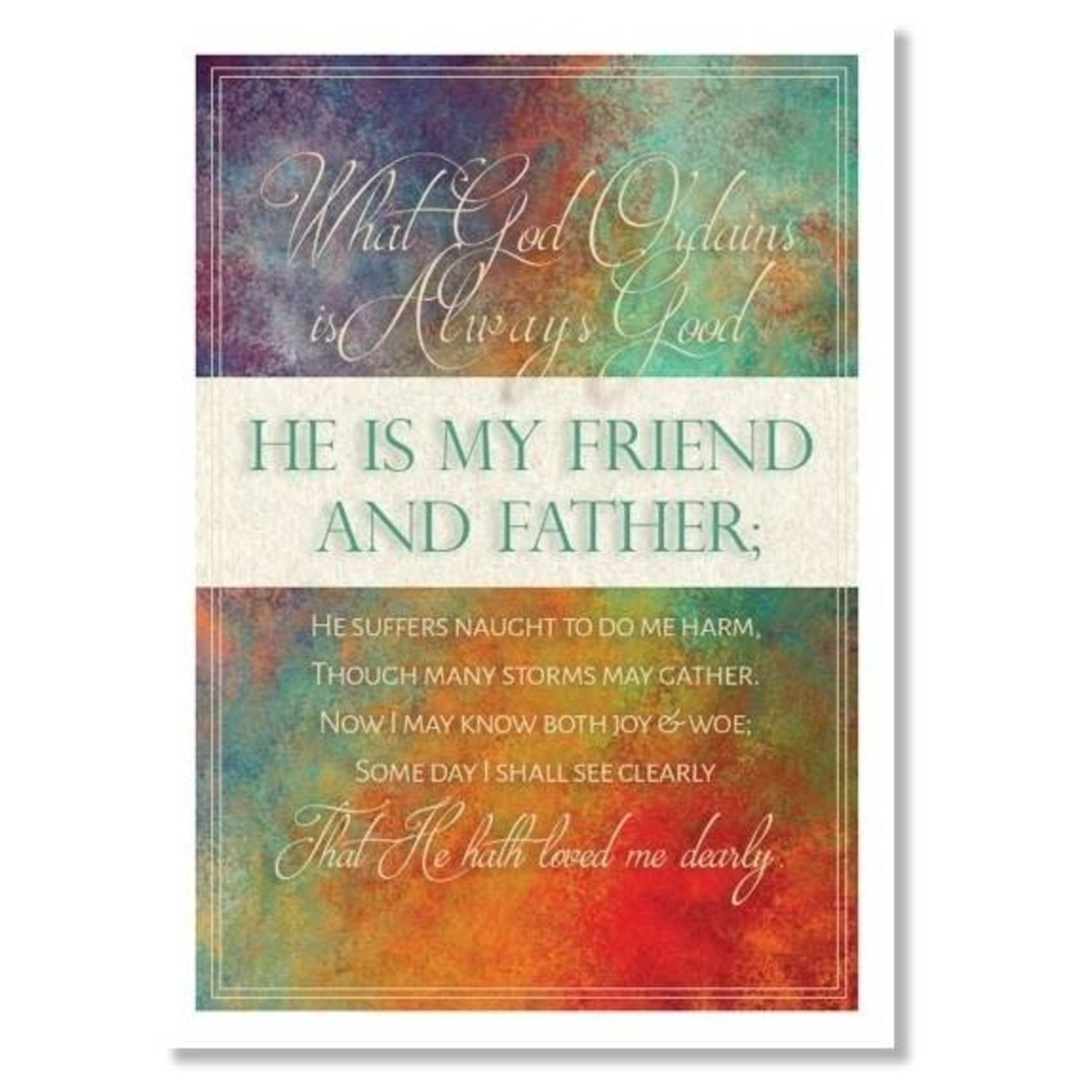 Hymns In My Heart - 5x7" Greeting Card - Encouragement - What God Ordains