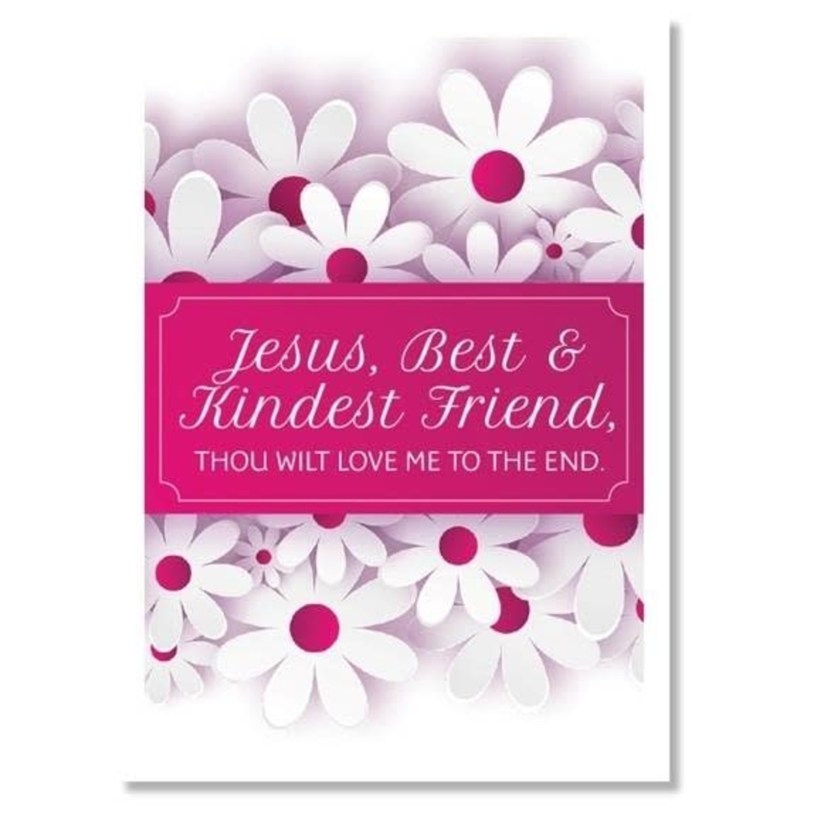 Hymns In My Heart - 5x7" Greeting Card - Confirmation - Jesus, Best and Kindest Friend
