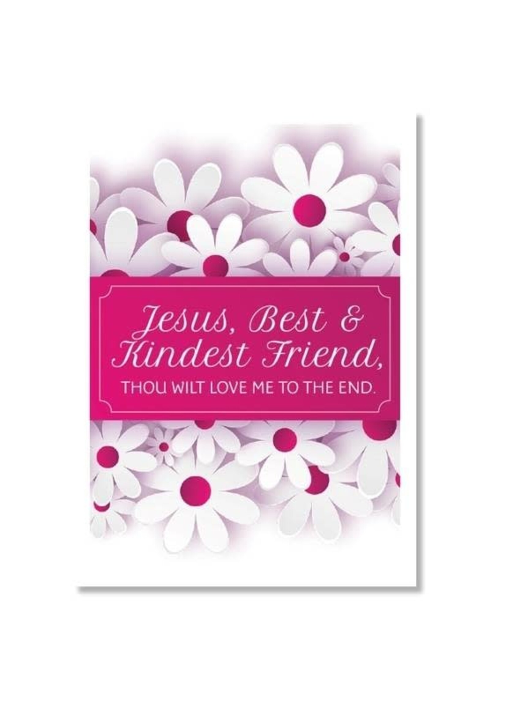 Hymns In My Heart - 5x7" Greeting Card - Confirmation - Jesus, Best and Kindest Friend