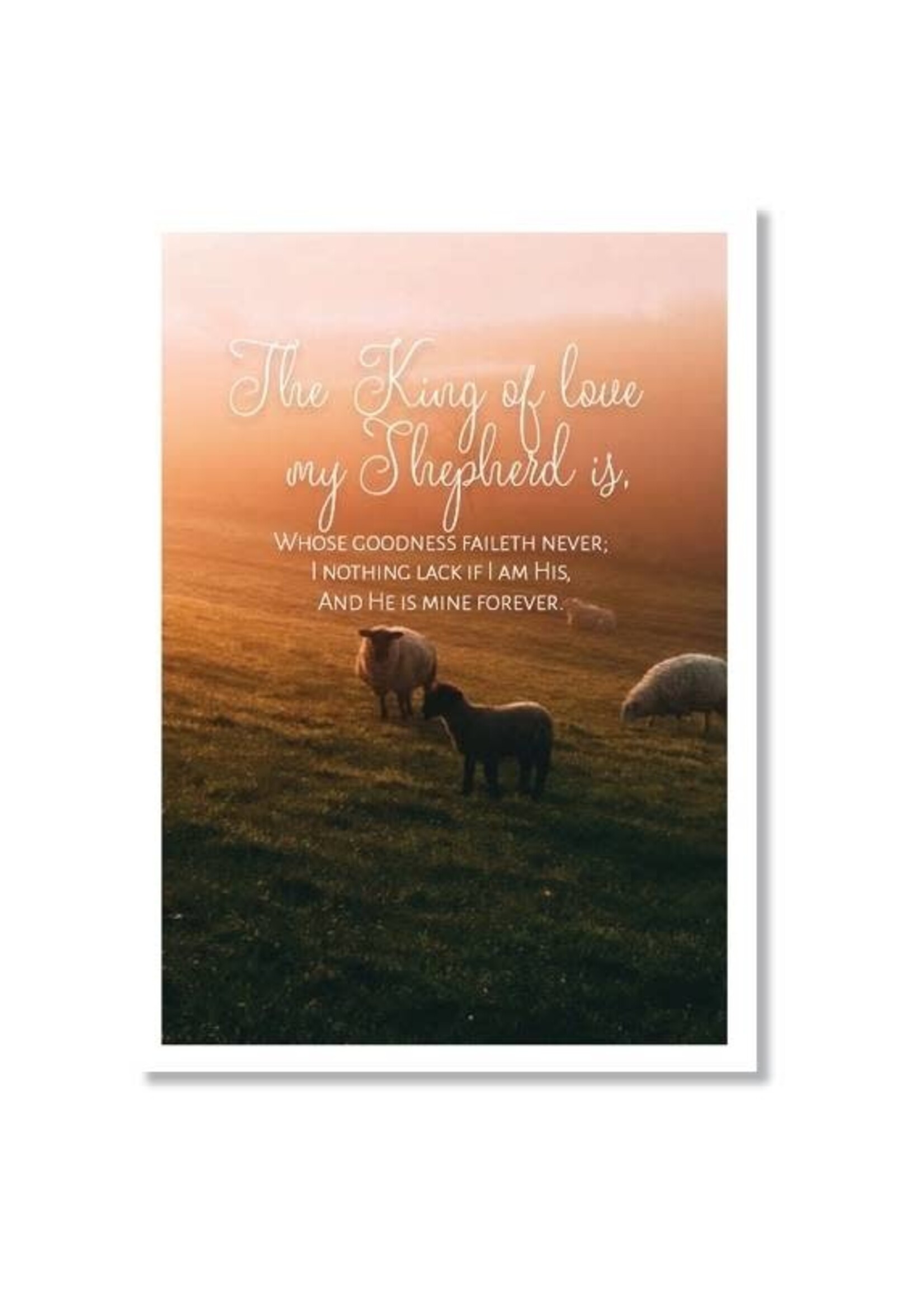 Hymns In My Heart - 5x7" Greeting Card - Birthday - The King of Love