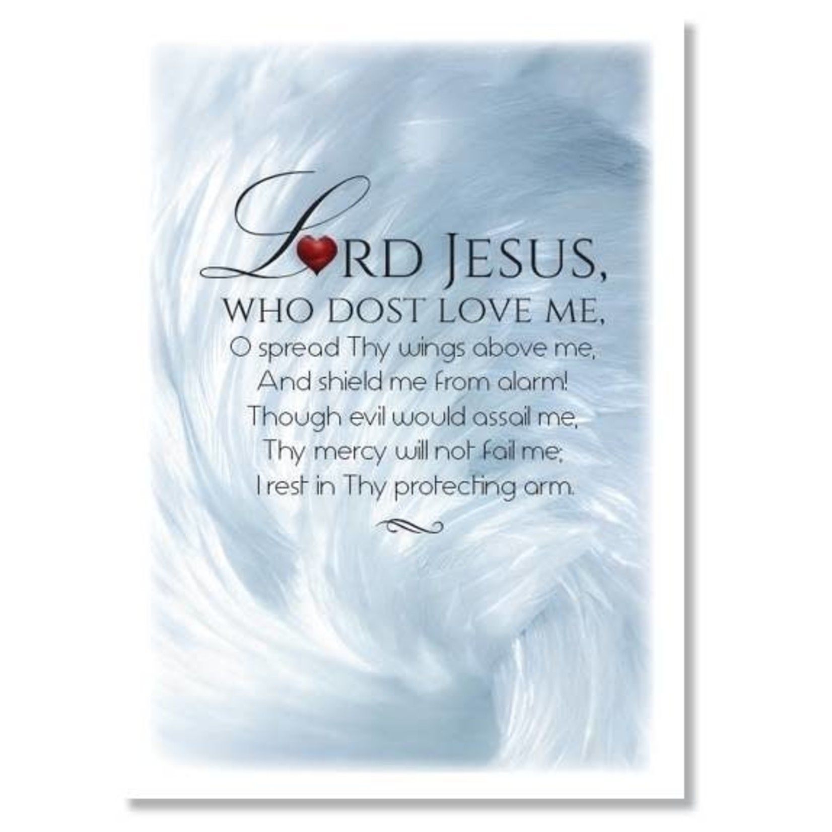 Hymns In My Heart - 5x7" Greeting Card - Birthday - Lord Jesus Who Dost Love Me