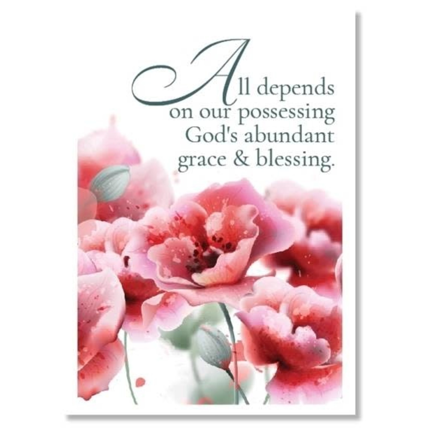 Hymns In My Heart - 5x7" Greeting Card - Wedding Anniversary - All Depends On Our Possessing