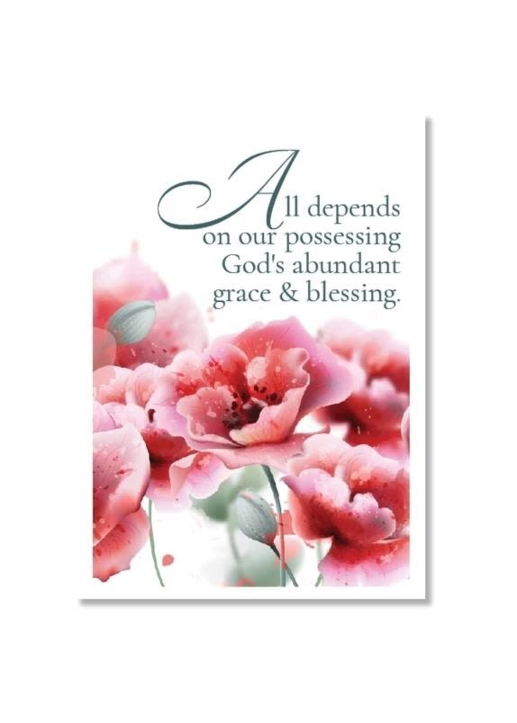 Hymns In My Heart - 5x7" Greeting Card - Wedding Anniversary - All Depends On Our Possessing