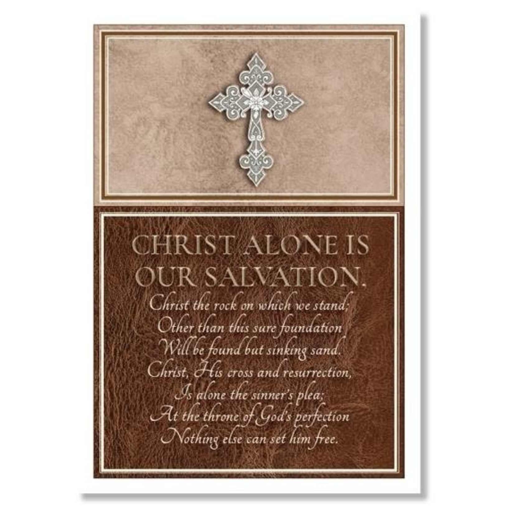 Hymns in My Heart - 5x7" Greeting Card - Father's Day - Christ Alone Is Our Salvation