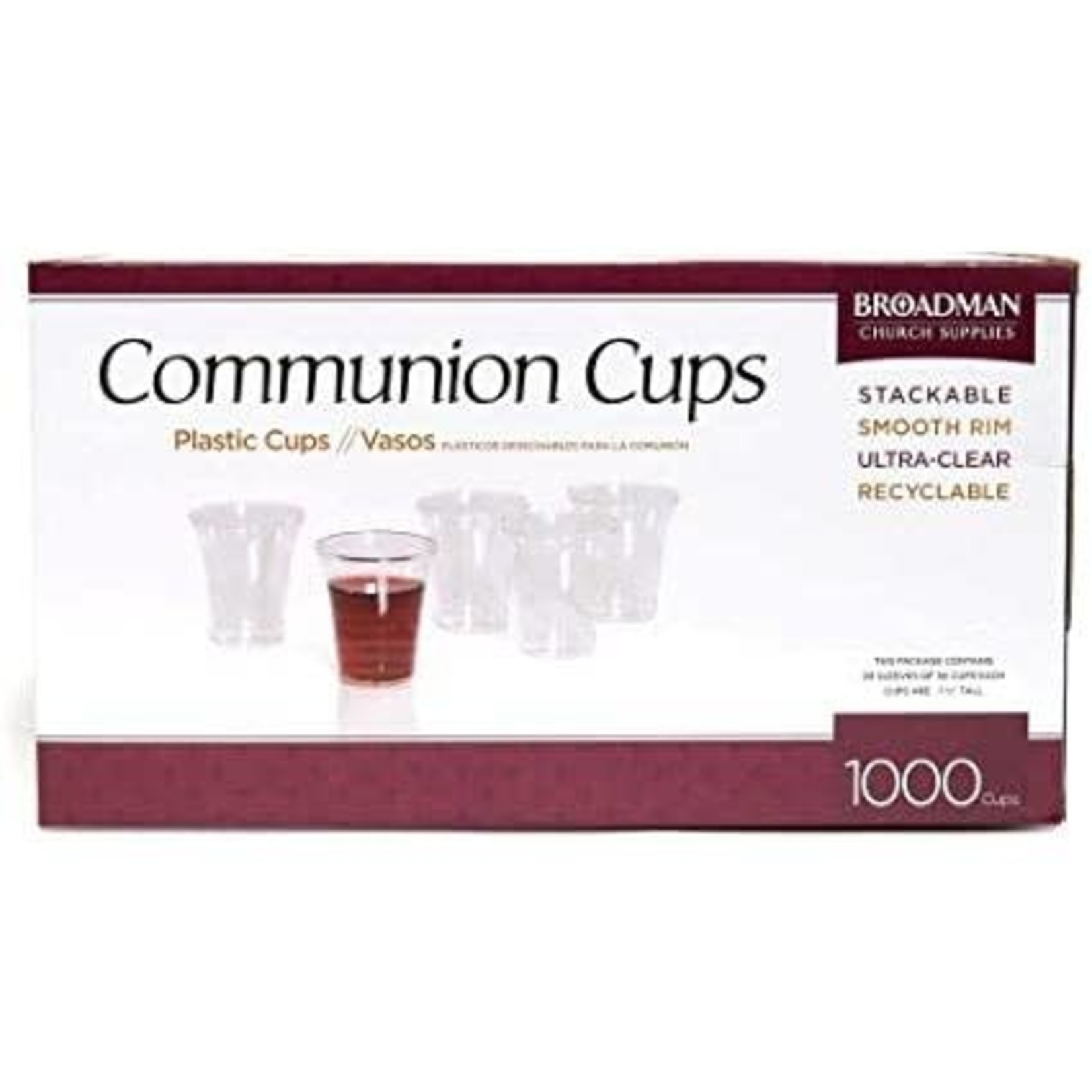 Broadman Church Supplies Broadman Church Supplies Disposable Communion Cups - 1000 Pack