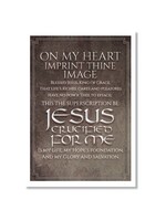Hymns In My Heart - 5x7" Greeting Card - Installation (Pastor) - On My Heart Imprint Thine Image