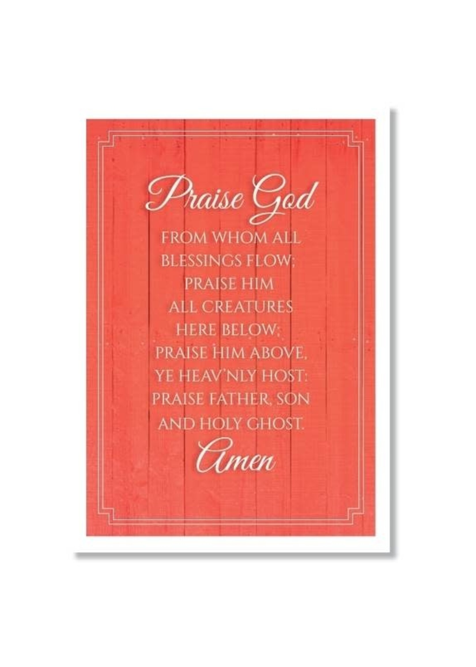 Hymns In My Heart - 5x7" Greeting Card - Birthday - Praise God From Whom All Blessings Flow