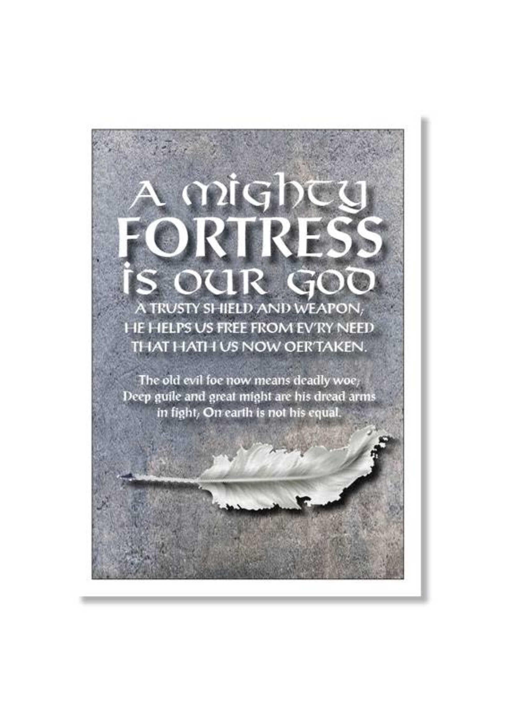 Hymns In My Heart - 5x7" Greeting Card - Encouragement - A Mighty Fortress