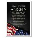 Hymns In My Heart - 5x7" Greeting Card - Service Member Family- I Walk With Angels