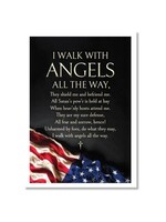 Hymns In My Heart - 5x7" Greeting Card - Service Member Family- I Walk With Angels