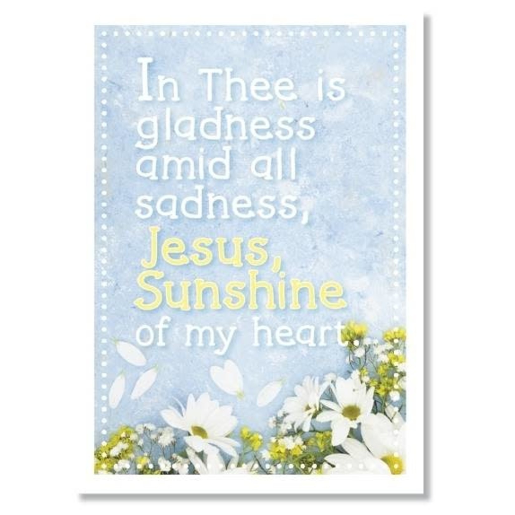 Hymns In My Heart - 5x7" Greeting Card - Wedding - In Thee is Gladness