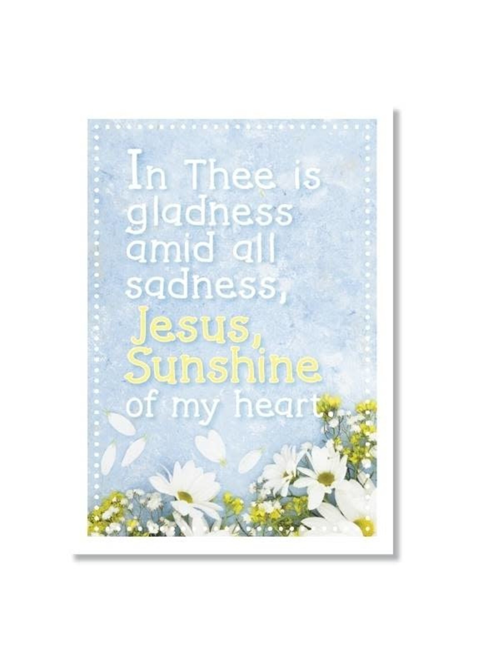 Hymns In My Heart - 5x7" Greeting Card - Wedding - In Thee is Gladness