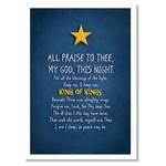 Hymns In My Heart - 5x7" Greeting Card - Birthday - All Praise to Thee