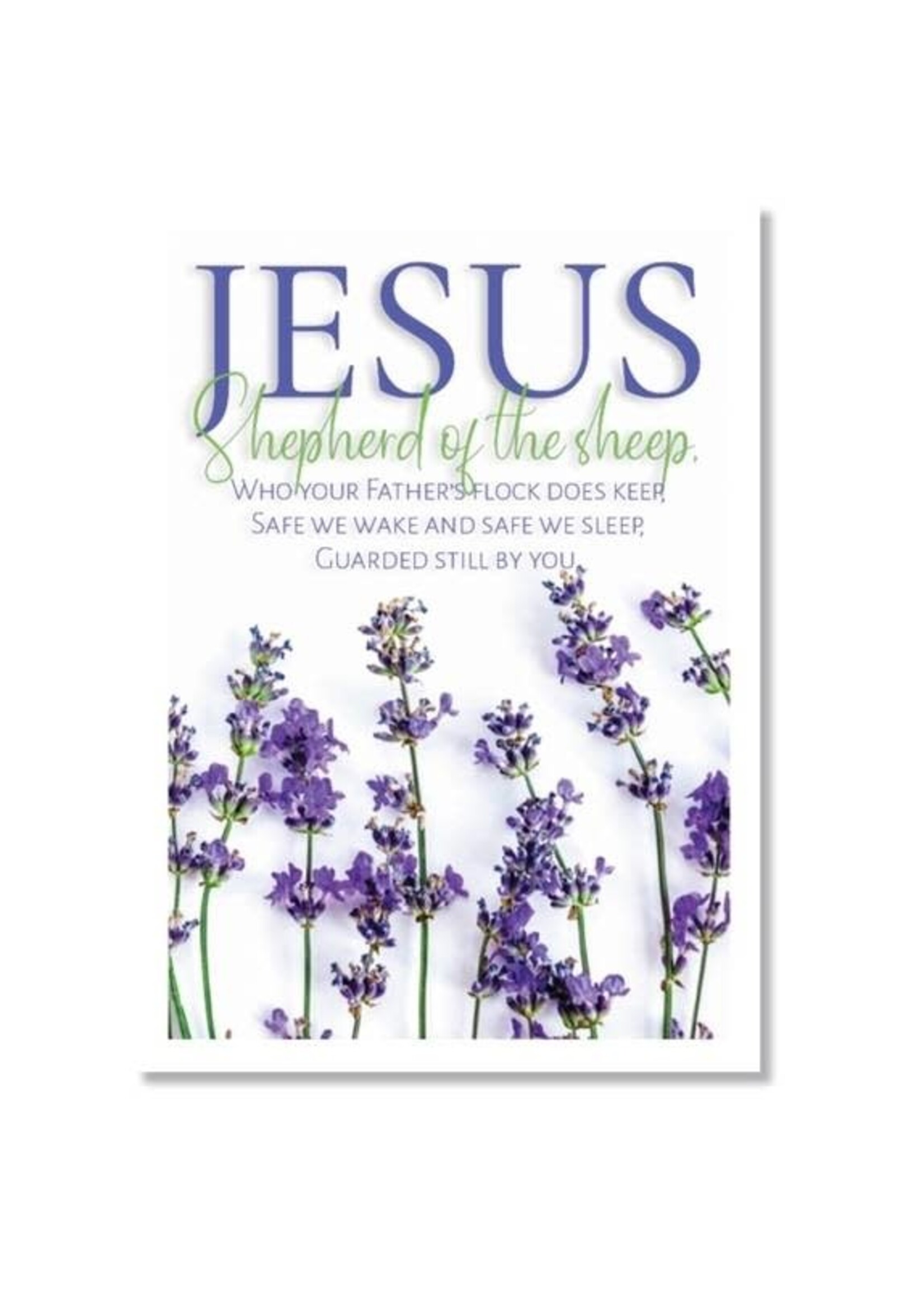 Hymns In My Heart - 5x7" Greeting Card - Birthday - Jesus Shepherd of the Sheep