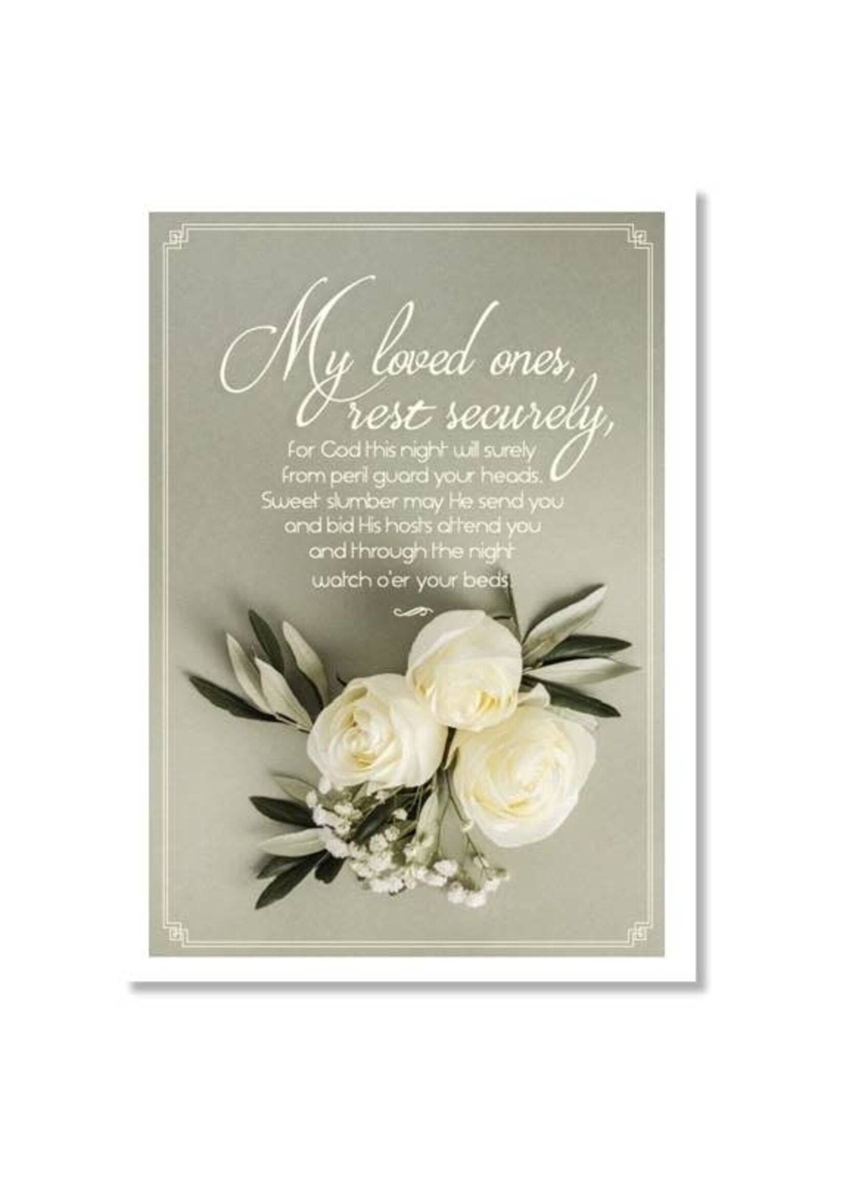 Hymns In My Heart - 5x7" Greeting Card - Hospice - My Loved Ones Rest Securely