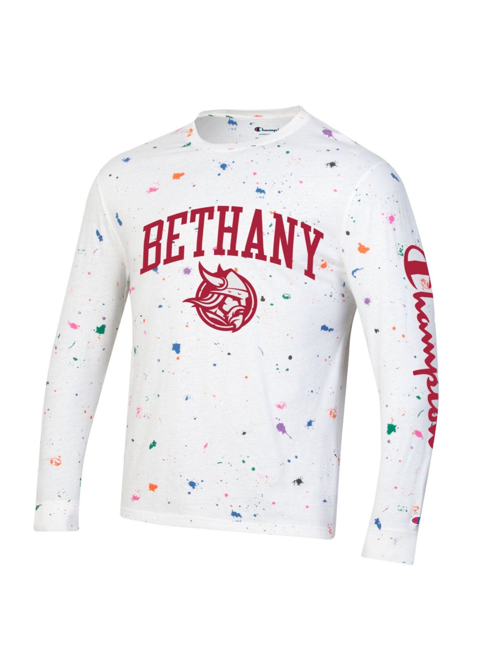 Champion Paint Splatter Long Sleeve T-Shirt