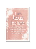 Hymns In My Heart - 5x7" Greeting Card - Baptism (Daughter) - I am Jesus' Little Lamb